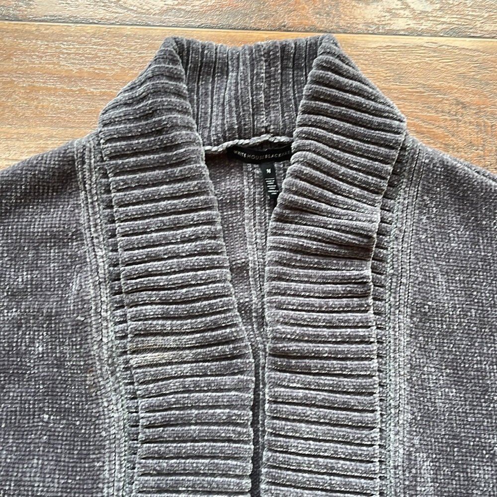 Plush Whbm Open Front Sweater - Size Medium - image 3